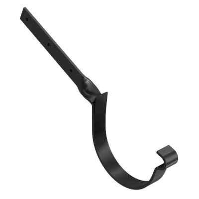 BRYZA STAL Hak skręcony do rynien 125 mm - CZERŃ